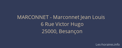 MARCONNET - Marconnet Jean Louis