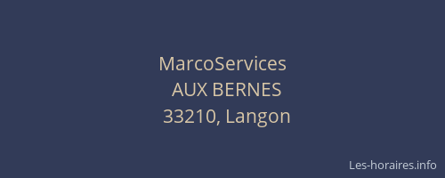 MarcoServices