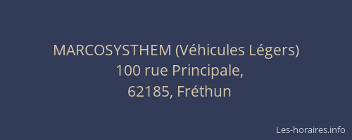 MARCOSYSTHEM (V&eacute;hicules L&eacute;gers)