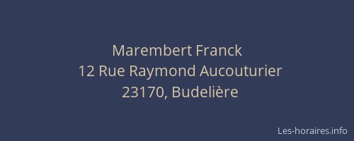Marembert Franck