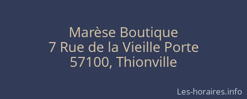 Marèse Boutique