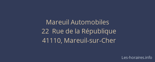 Mareuil Automobiles