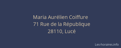 Maria Aurélien Coiffure