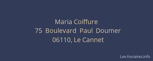 Maria Coiffure
