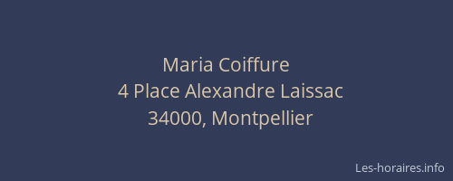 Maria Coiffure