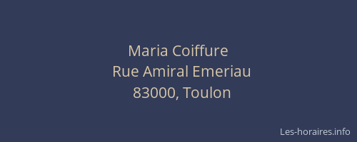 Maria Coiffure