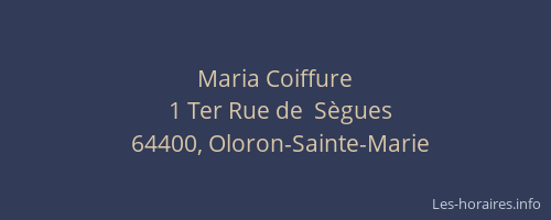 Maria Coiffure