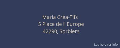 Maria Créa-Tifs