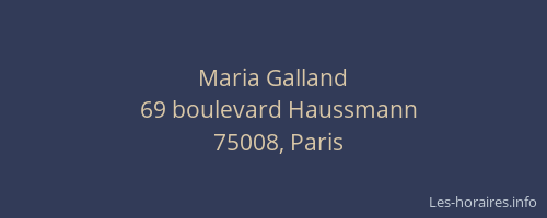Maria Galland