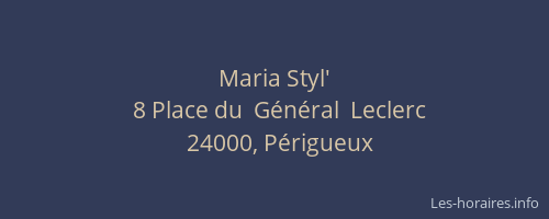 Maria Styl'