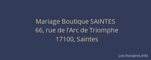 Mariage Boutique SAINTES