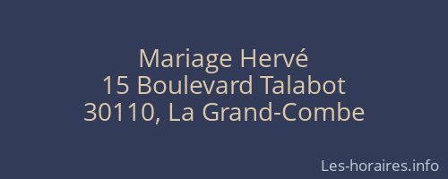 Mariage Hervé