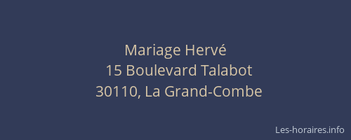Mariage Hervé