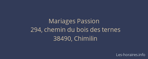 Mariages Passion