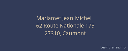Mariamet Jean-Michel