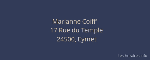 Marianne Coiff'