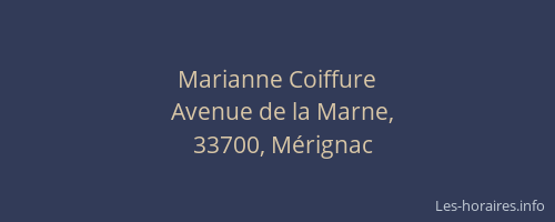 Marianne Coiffure