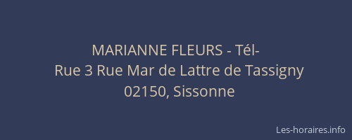 MARIANNE FLEURS - Tél-