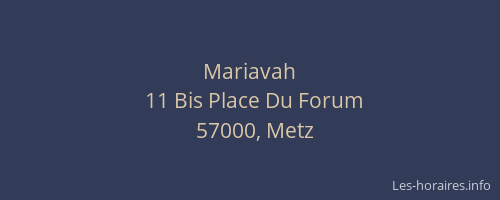 Mariavah