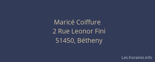 Maricé Coiffure