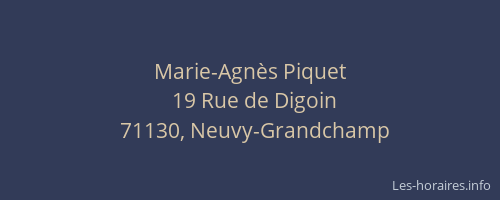 Marie-Agn&egrave;s Piquet