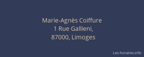 Marie-Agnès Coiffure