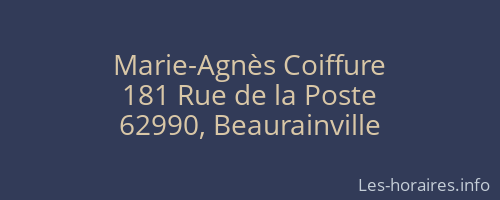 Marie-Agnès Coiffure