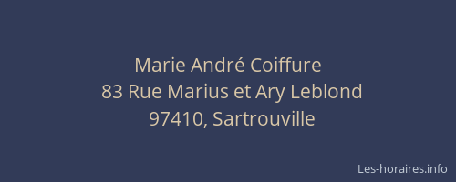 Marie Andr&eacute; Coiffure