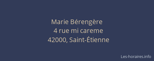Marie Bérengère