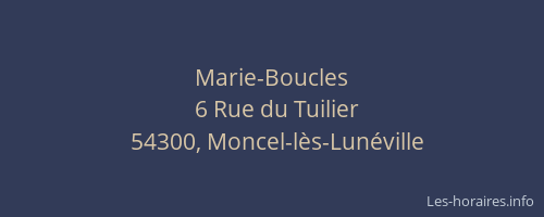 Marie-Boucles