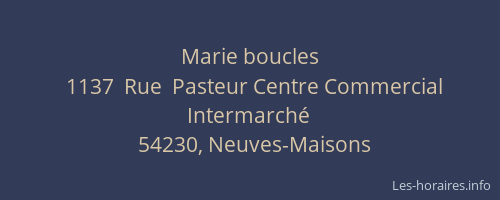 Marie boucles
