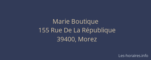 Marie Boutique