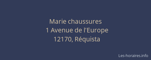 Marie chaussures