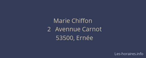 Marie Chiffon