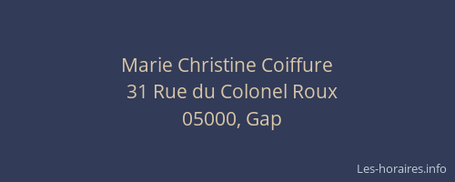 Marie Christine Coiffure