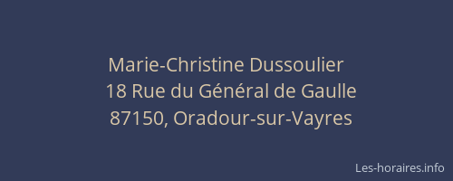 Marie-Christine Dussoulier