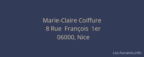 Marie-Claire Coiffure