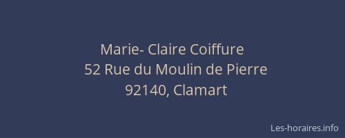 Marie- Claire Coiffure