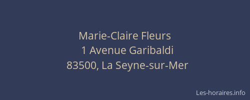 Marie-Claire Fleurs