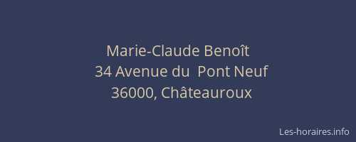 Marie-Claude Benoît