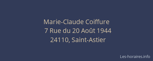 Marie-Claude Coiffure