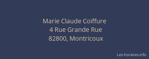 Marie Claude Coiffure