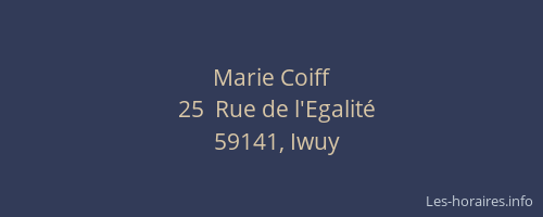 Marie Coiff