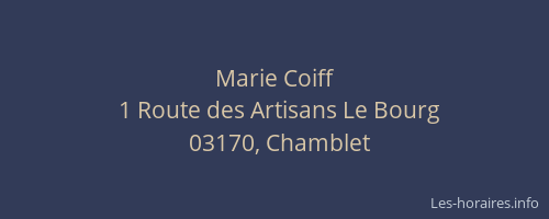 Marie Coiff