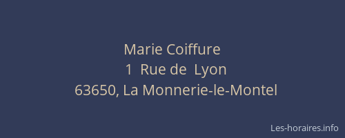 Marie Coiffure
