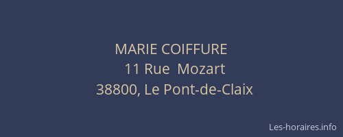 MARIE COIFFURE
