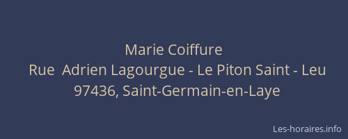 Marie Coiffure
