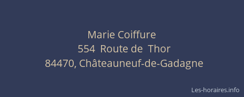 Marie Coiffure
