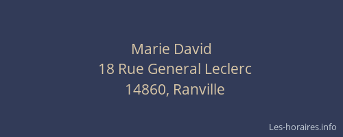 Marie David
