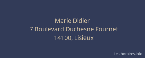 Marie Didier